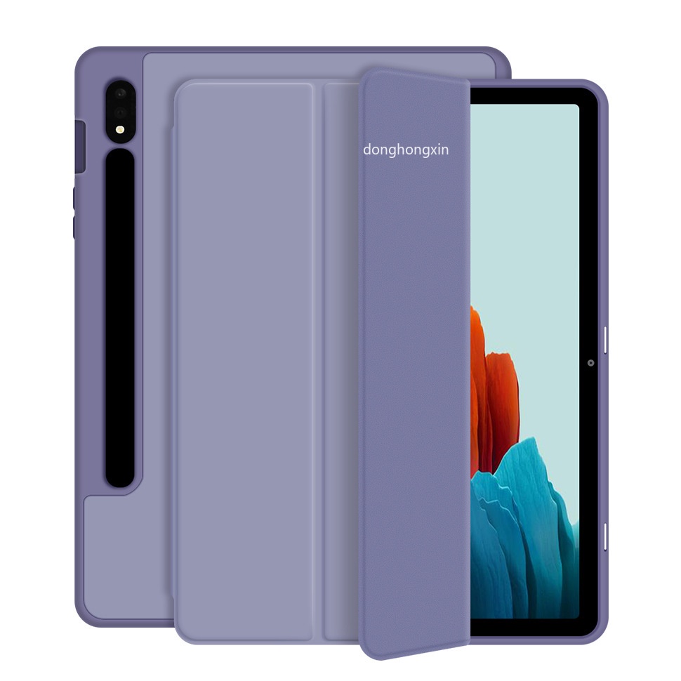 Ốp Máy Tính Bảng Có Khe Đựng Bút Cho Samsung Galaxy Tab S7 FE LTE 12.4&quot; S8 PLUS 12.4 2022 S7 S8 11&quot; SM-T970 SM-T730 T736
