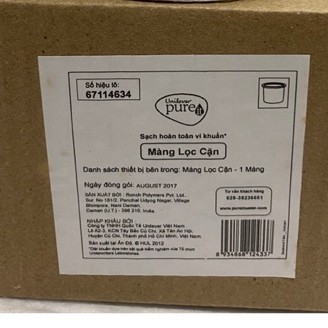 Màng lọc cặn thay thế của máy lọc nước Pureit Excella Unilever 9 lít