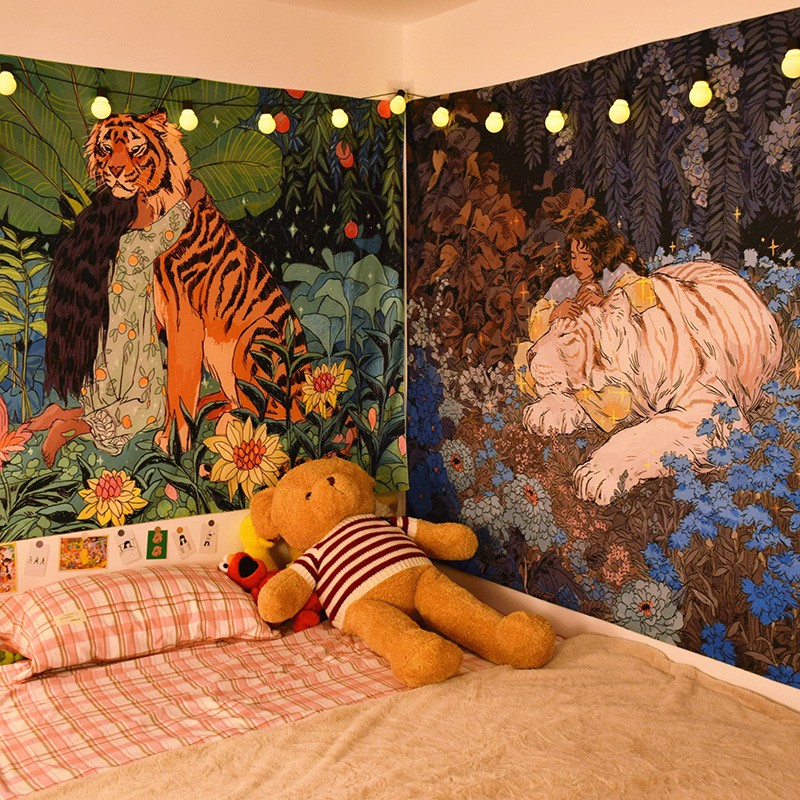 Tấm vải treo tường trang trí phòng ngủ bé gái dễ thương độc đáo