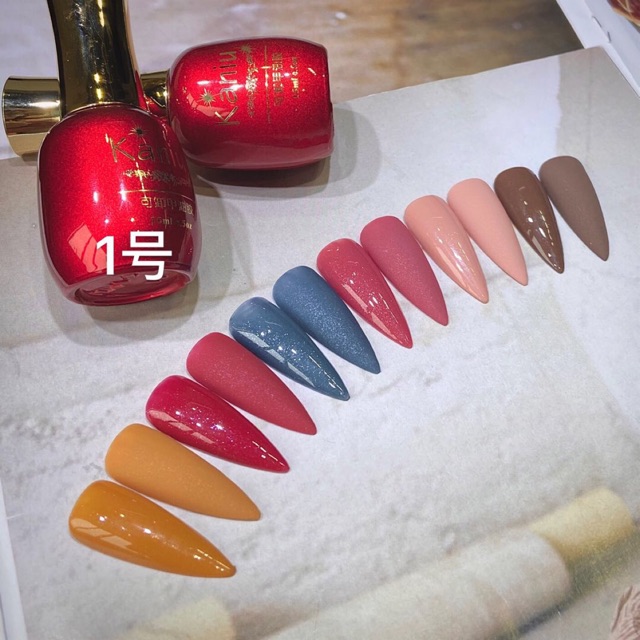 Sơn gel gỉa bột kaniu hot mới set 6 màu