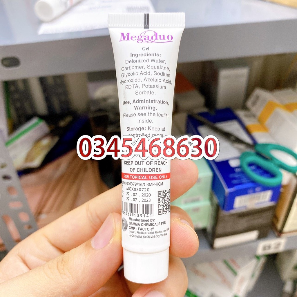 Gel giảm mụn và vết thâm Megaduo - Megaduo Plus Gel - 15g