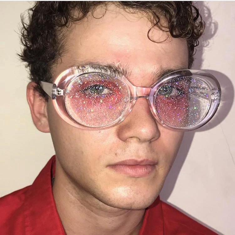 Kính mát SAMJUNE gọng hình oval thời trang Vintage sành điệu