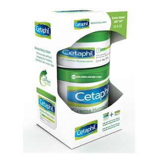 SET 2 Kem Dưỡng Ẩm Cetaphil Moisturizing Cream 566g Và 250g