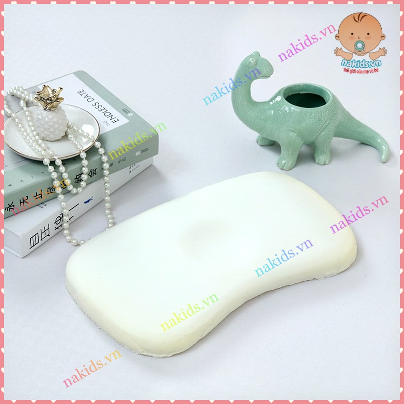 Gối Cao Su Non Chống Méo Đầu, Bẹp Đầu Cho Bé Sơ Sinh Đến 10 Tuổi - Tháo Được Vỏ Gối