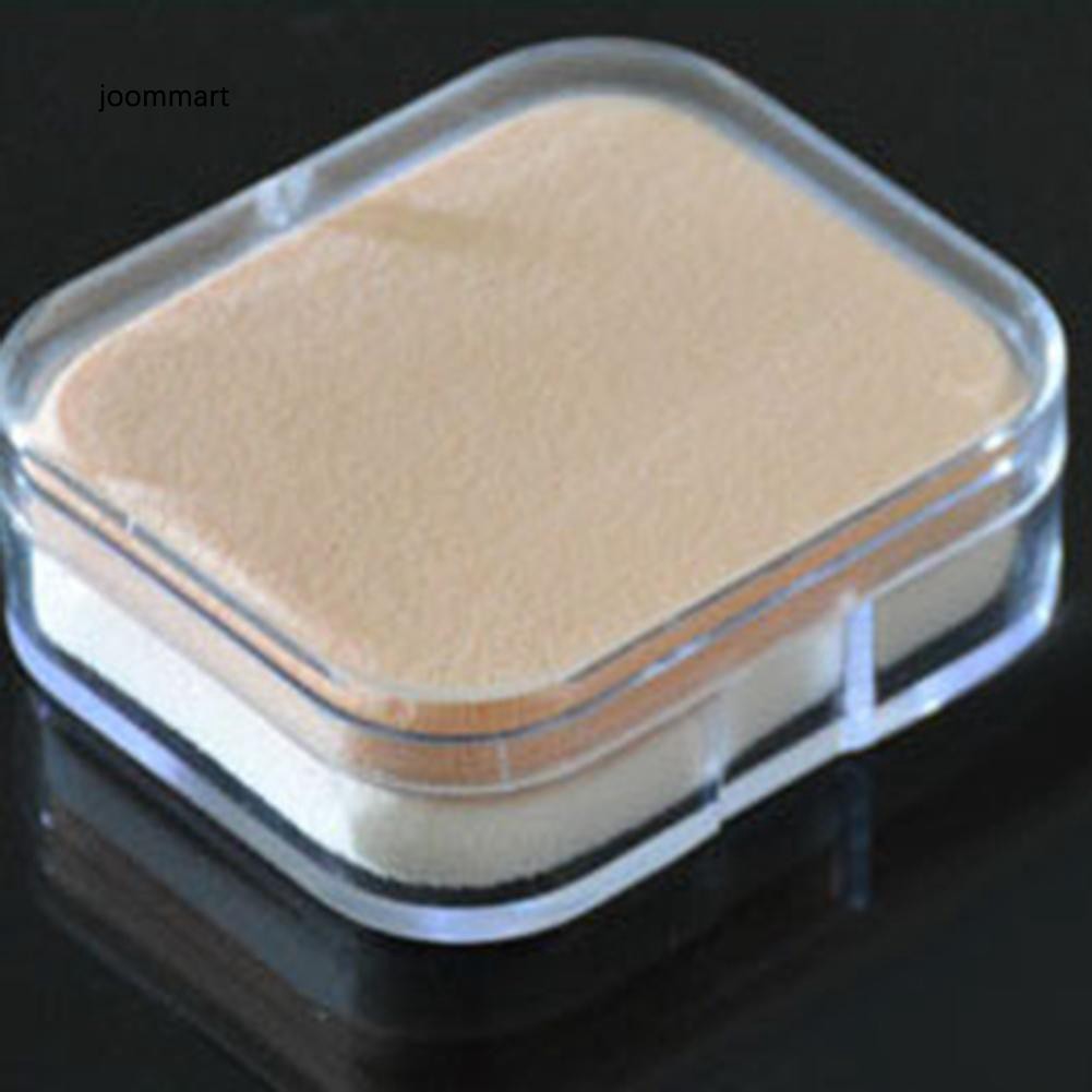Hộp Đựng Mút Trang Điểm Trong Suốt Hình Tròn / Vuông Tiện Dụng