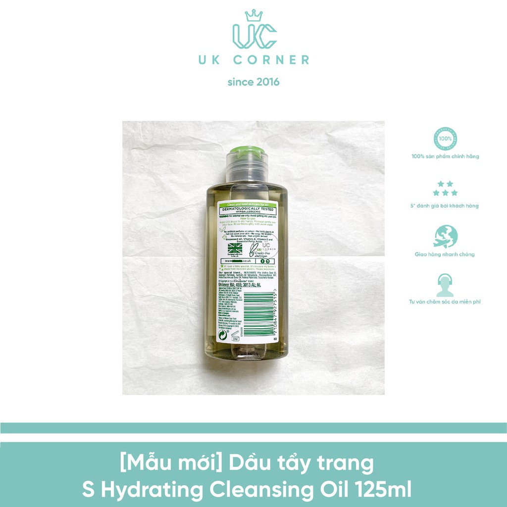 Dầu tẩy trang Simple Kind To Skin Hydrating Cleansing Oil 125ml