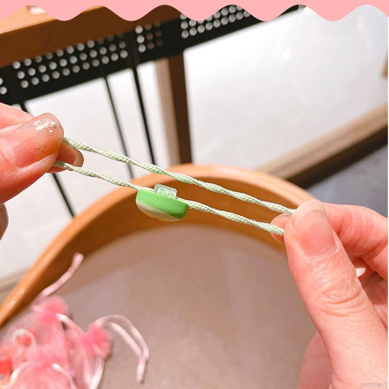 Set 10 dây cột tóc hình trái cây/ hoa/ động vật dễ thương cho bé gái