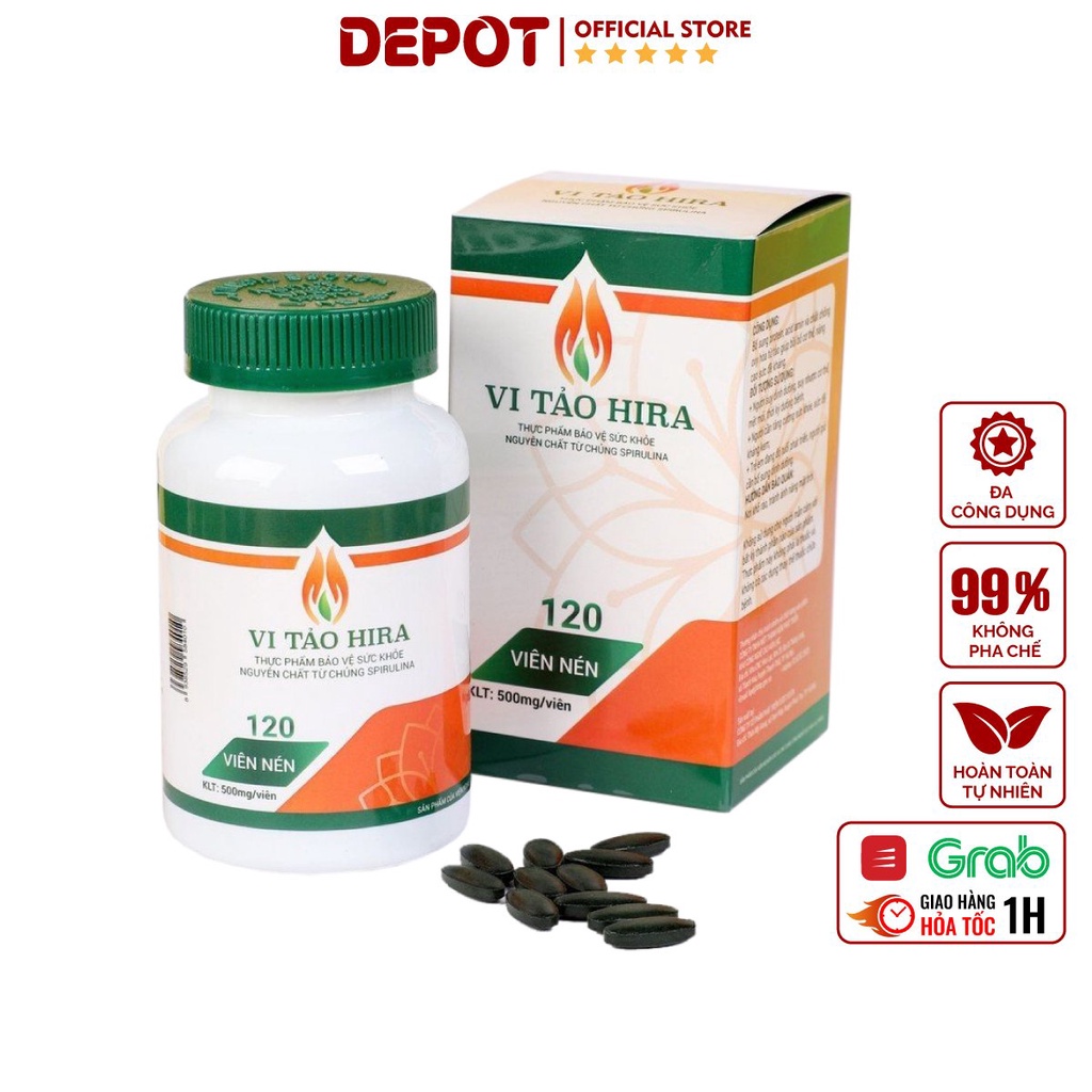 Tảo xoắn Hira Spirulina nguyên chất 100% HÀNG CHÍNH HÃNG