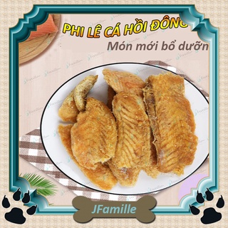 [NGUYÊN CHẤT]Thức Ăn Bổ Sung, Phi Lê Cá Hồi Đông Khô Cho Chó Mèo, Giàu Omega 3 100gr - JF61