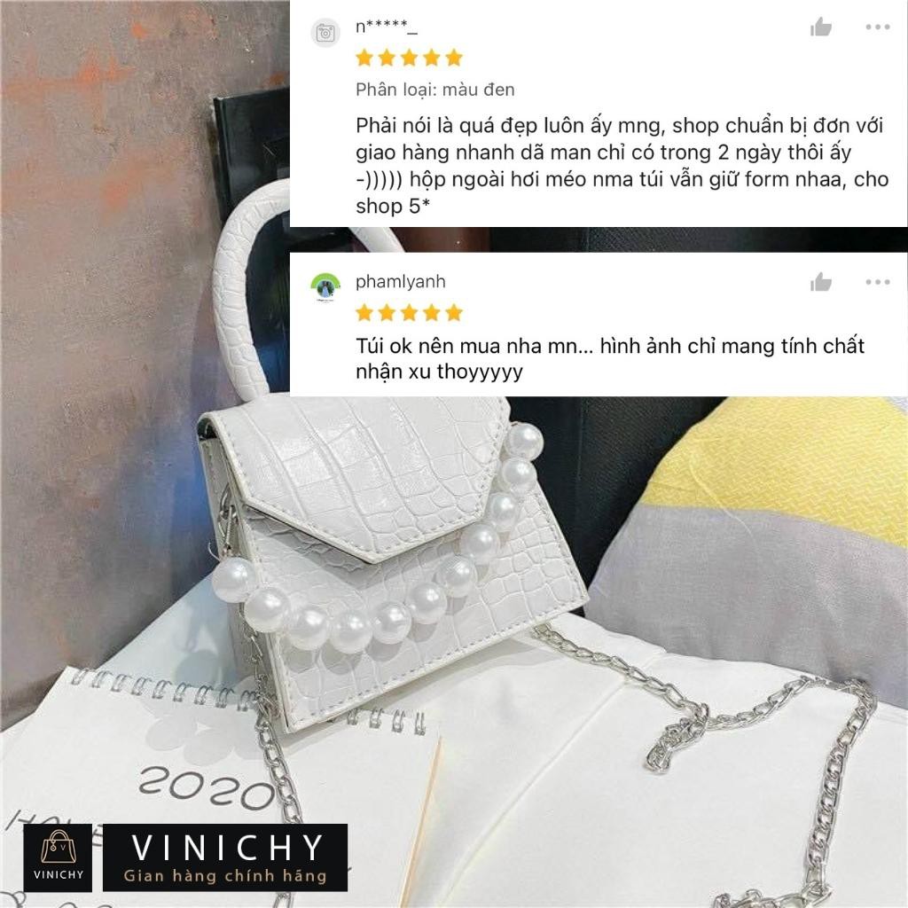 Túi xách Mini nữ đeo chéo, túi đi chơi, đi học VINICHY, da cao cấp size 10cm HA096