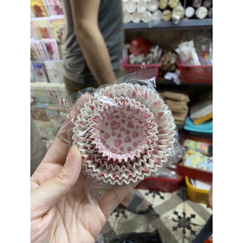 200-350 CÁI = 1 DÂY CUP GIẤY LÓT BÁNH, CUP GIẤY MỀM, ĐA DẠNG MẤU và NHIỀU SIZE