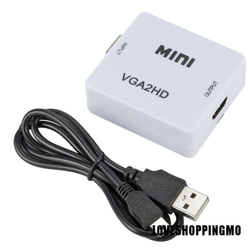 Bộ Chuyển Đổi Vga Sang Hdmi Mini Full Hd 1080p Cho Pc Laptop Dvd | BigBuy360 - bigbuy360.vn