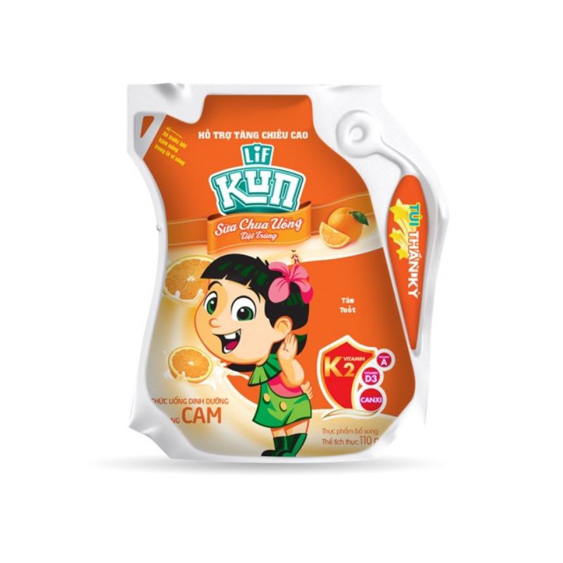 Sữa Chua Uống Kun túi 110ml đủ vị