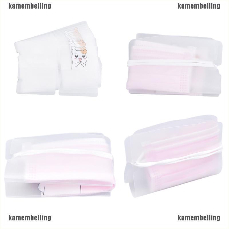 Set 12 Giá Đỡ Khẩu Trang Tạm Thời Bằng Nhựa Có Thể Gấp Gọn Tiện Lợi