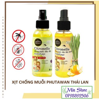 [HÀNG CAO CẤP] Tinh Dầu Xịt Chống Muỗi CITRONELLA Citrus PHUTAWAN 100ml - Thái Lan