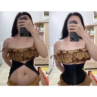 Đai nịt bụng định hình eo latex làm thon bụng gen nịt bụng giảm mỡ bụng, đai nịt 7 xương cao 30cm