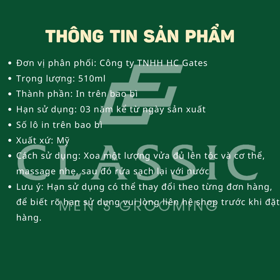 Sữa Tắm Gội 18.21 Man Made Wash Noble Oud Man 510ml