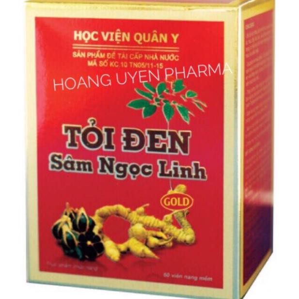 Tỏi đen Sâm Ngọc Linh Học viện Quân Y - Hộp 60 viên