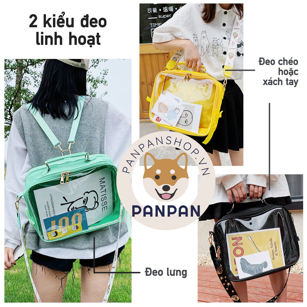 Balo ITABAG doll linh động 2 kiểu đeo trong suốt (balo)