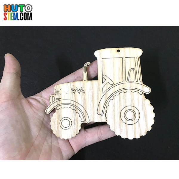 Set Tô Màu Chủ Đề Giao Thông, Tranh Tô Màu Gỗ