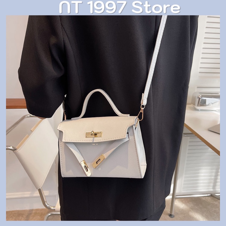 Túi sách nữ đeo chéo kẹp nách thời trang mini dây xích NT026