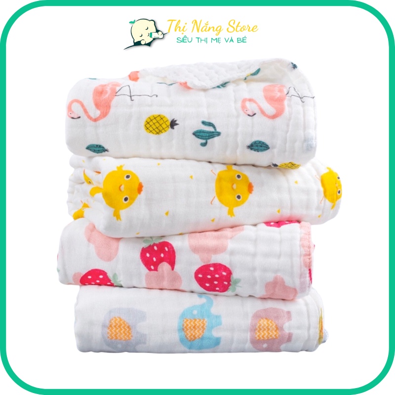 (CHỌN MẪU) Khăn Xô Tắm Đa Năng 6 Lớp Sợi Tre Xuất Nhật Cho Bé Sơ Sinh Mềm Mịn Thị Nắng Store
