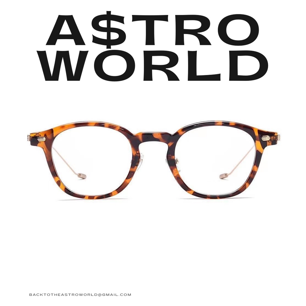 A$troWorld Steeless Blazar Kính Cận thời trang gọng thép cao cấp