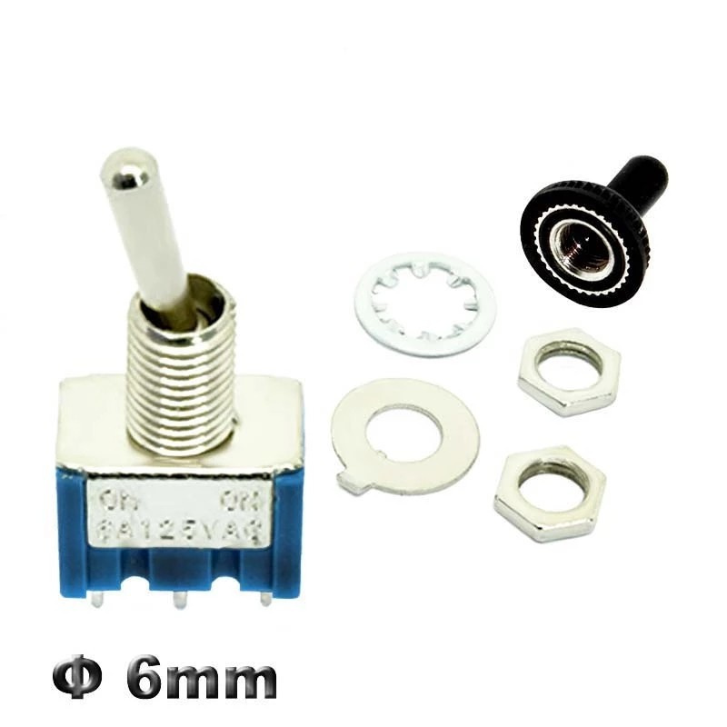 1 Công tắc chuyển đổi Mts-102 5a 6a 125v 3a 250 Ac Mini 3 6pin On-On