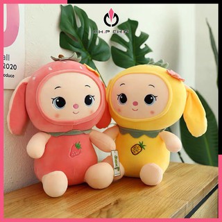 Gấu Bông Bé Thỏ Trái Cây Dâu Và Thơm