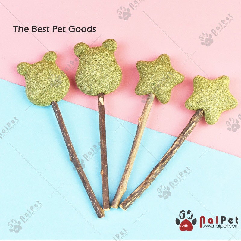 Cỏ Catnip Cỏ Bạc Hà Viên Nén Dạng Kẹo Mút Cho Mèo CCN007