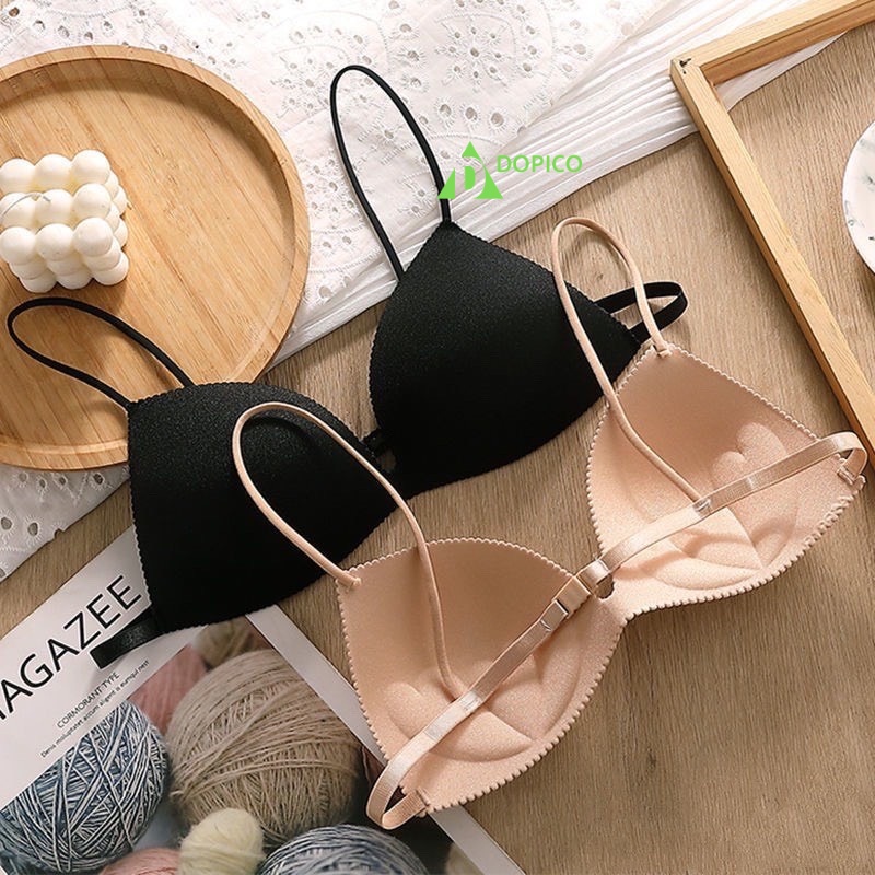 Áo ngực không gọng su nữ mút mỏng, áo bra 2 dây đẹp ôm vòng 1 DOPICO A818 | BigBuy360 - bigbuy360.vn