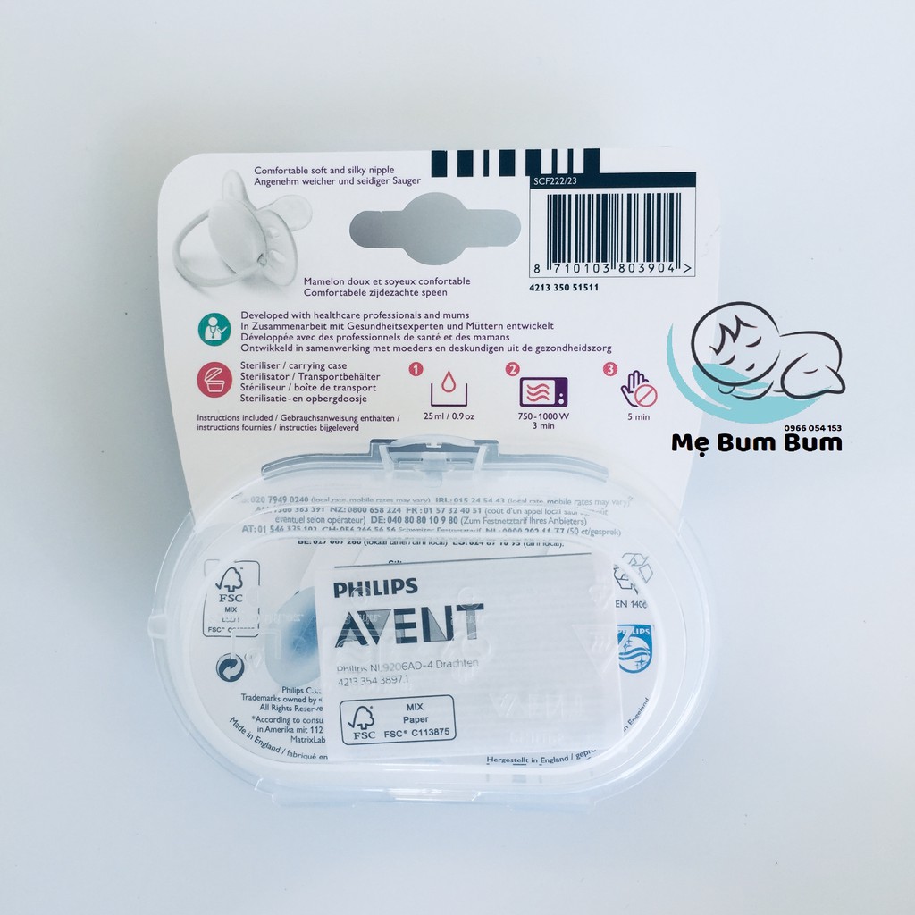 Ty ngậm SIÊU MỀM Avent