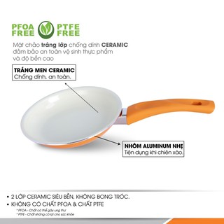 Chảo Ceramic Comet CH11-22 22cm