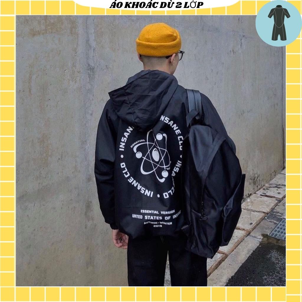 Áo khoác dù ullzang nam nữ,unisex from rộng phản quang