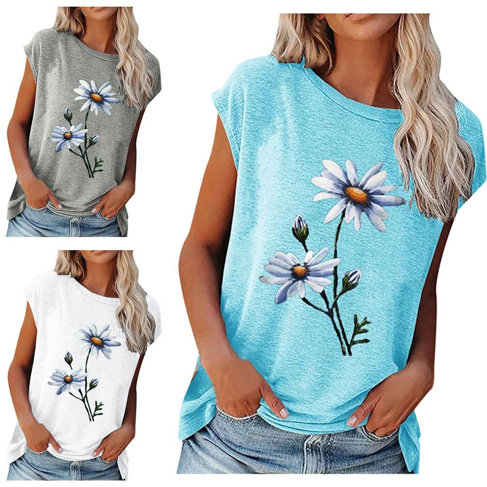 HS Áo Thun Nữ Cổ Tròn Dáng Rộng Plus Size