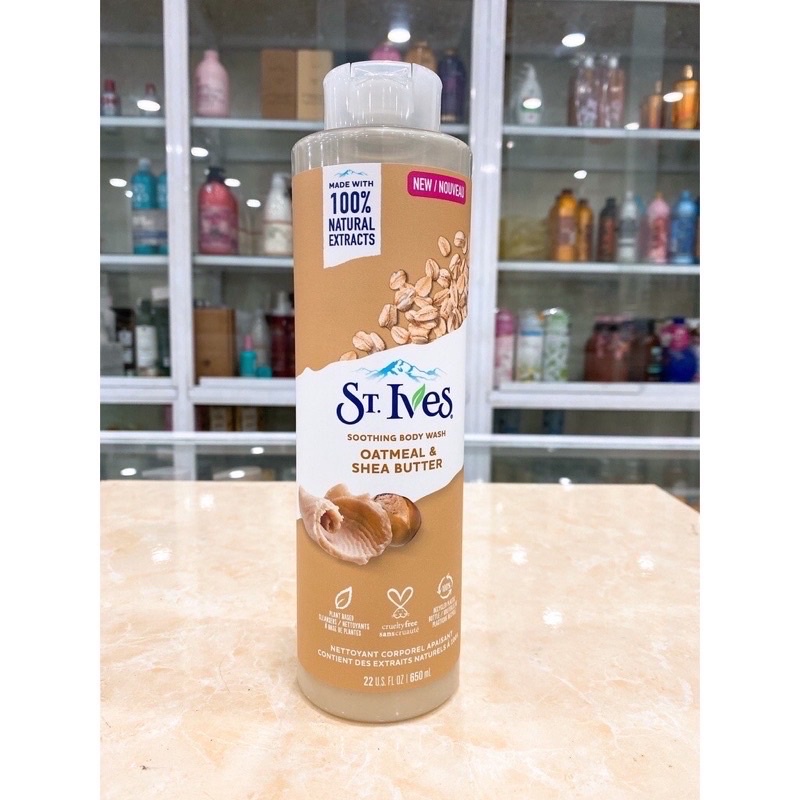 (Mẫu mới) SỮA TẮM ST.IVES TẨY TẾ BÀO CHẾT DƯỠNG DA 473Ml