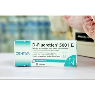Vitamin d-fluoretten 500 i.e zentiva 90 viên