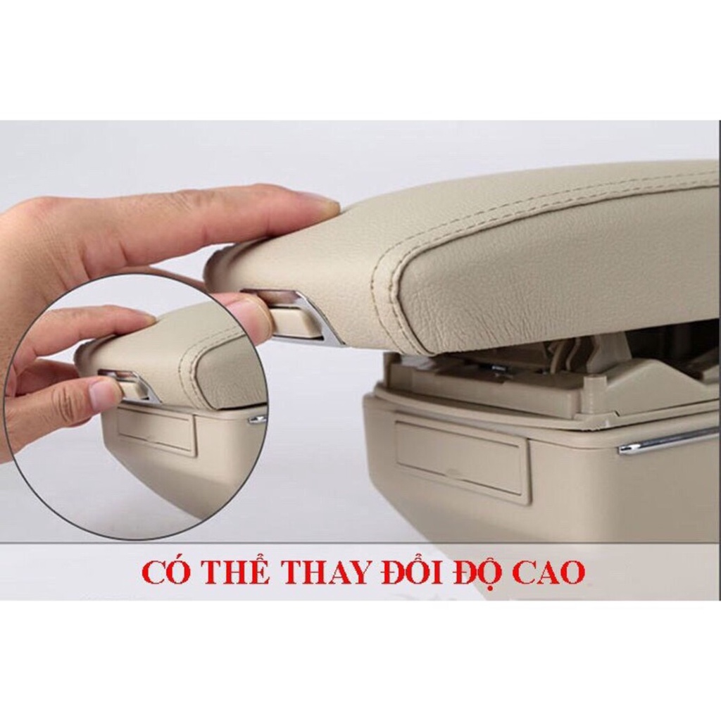 Hộp tỳ tay dùng cho mọi loại xe ô tô- Màu đen