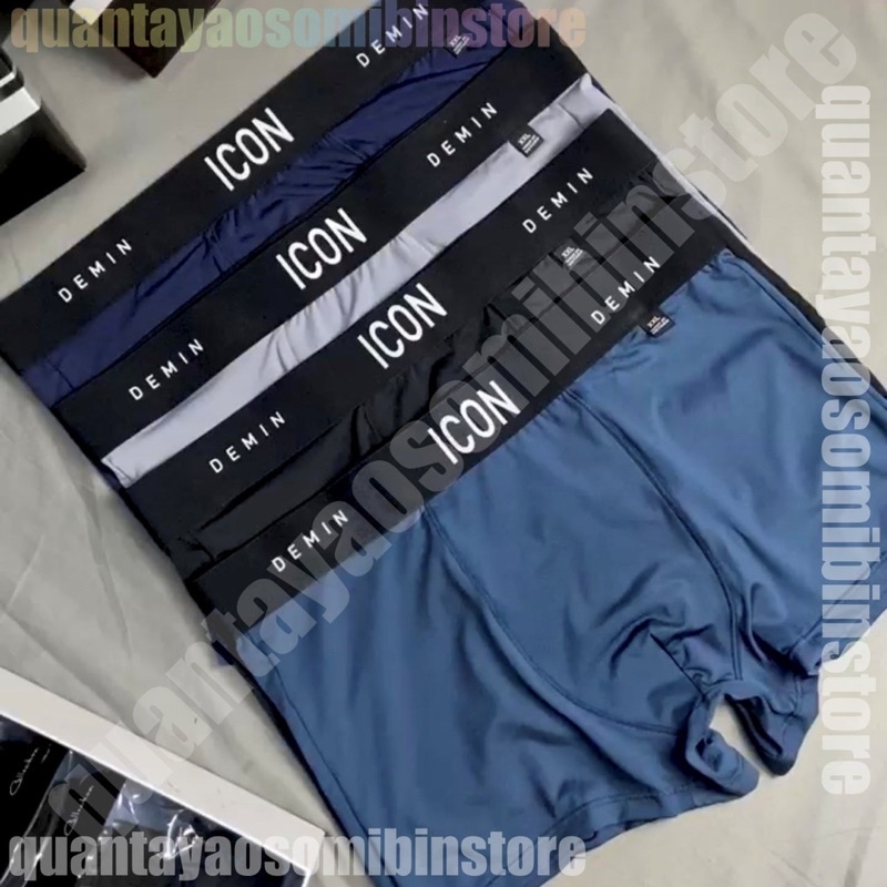 Combo quần sịp đùi nam ICON chất vải thun lạnh,co giãn 4 chiều, thoáng mát,ko nhăn,ko xù, thoải mái vận động