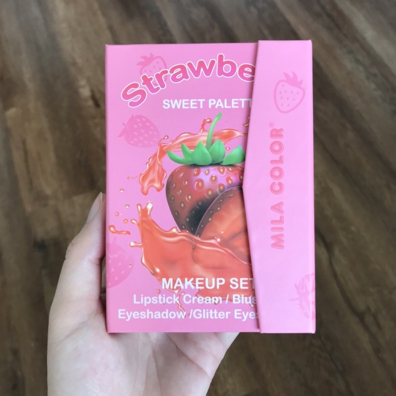 BỘ TRANG ĐIỂM ĐA NĂNG STRAWBERRY MILA COLOR MAKE UP SET | BigBuy360 - bigbuy360.vn