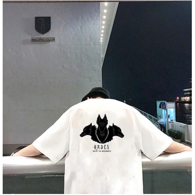 Áo thun unisex độc lạ hades 3 sói form rộng vải dày mịn 2019T1825