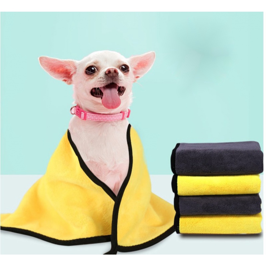 Makey Khăn tắm cho thú cưng, khăn tắm siêu thấm hút, mềm mại, vải sợi nhỏ cao cấp
