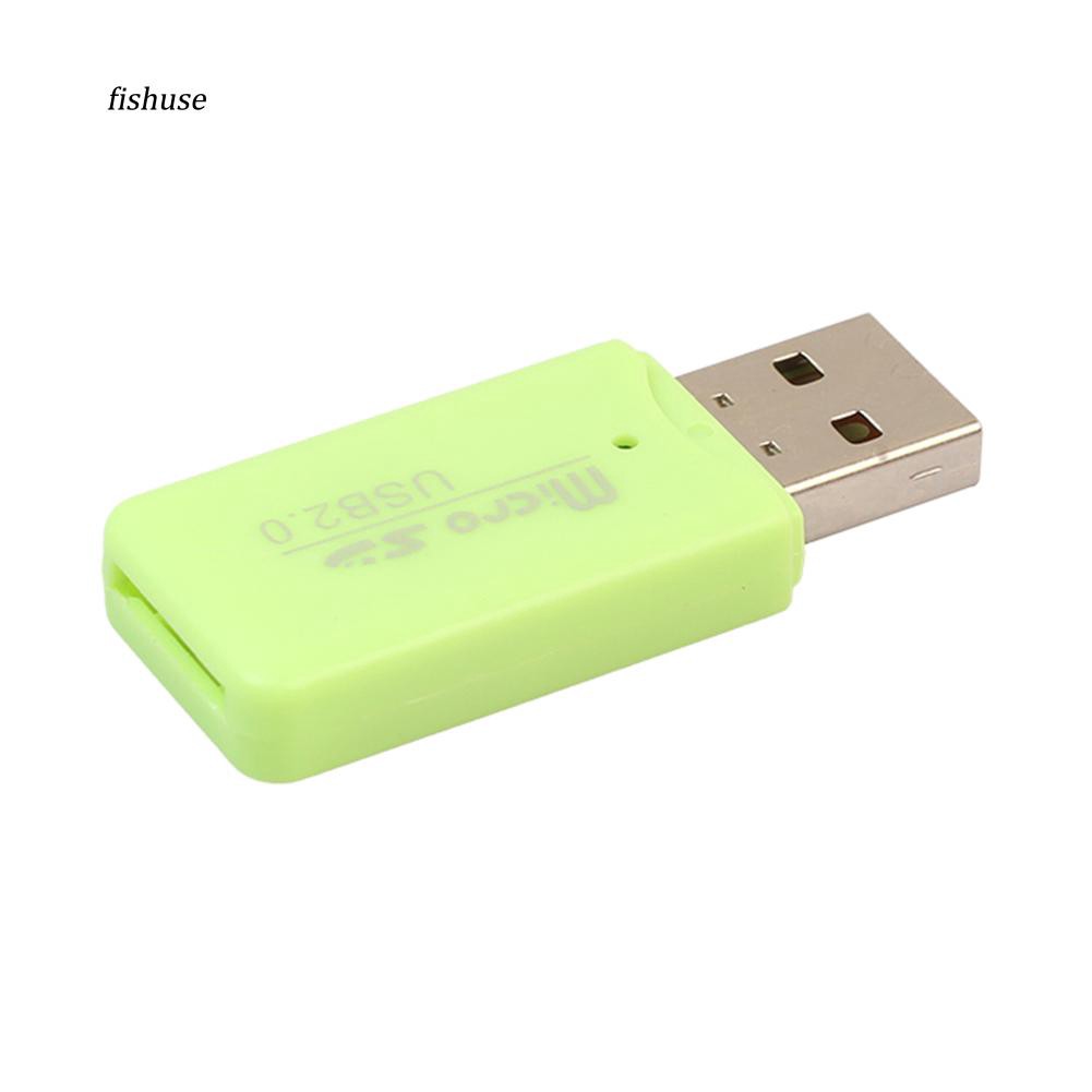 Đầu đọc thẻ Micro SD cổng kết nối USB nhiều màu sắc tiện lợi