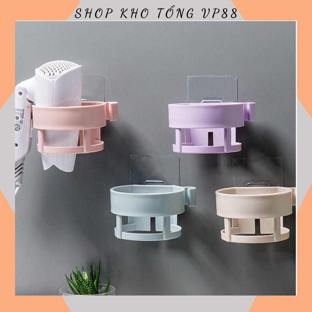 Giá Kệ Treo ĐỂ MÁY SẤY Tóc Phòng Tắm Loại 1 Decor (Nhựa Cao Cấp) 88091 Shop Kho Tổng Vp88