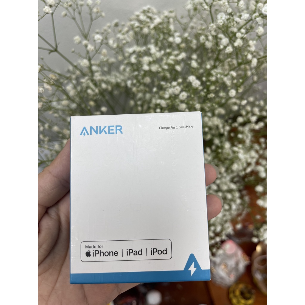 Cáp sạc nhanh Anker A8632 0.9m và A8633 1.8m chính hãng full box Bh 12 tháng