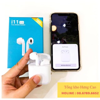 [SIÊU PHẨM 2019] Tai nghe Bluetooth i11 cảm biến chạm thông minh dành cho iOS và Android