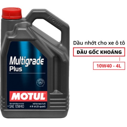 Dầu nhớt xe ô tô Motul Multigrade Plus 10W40 SP 4L