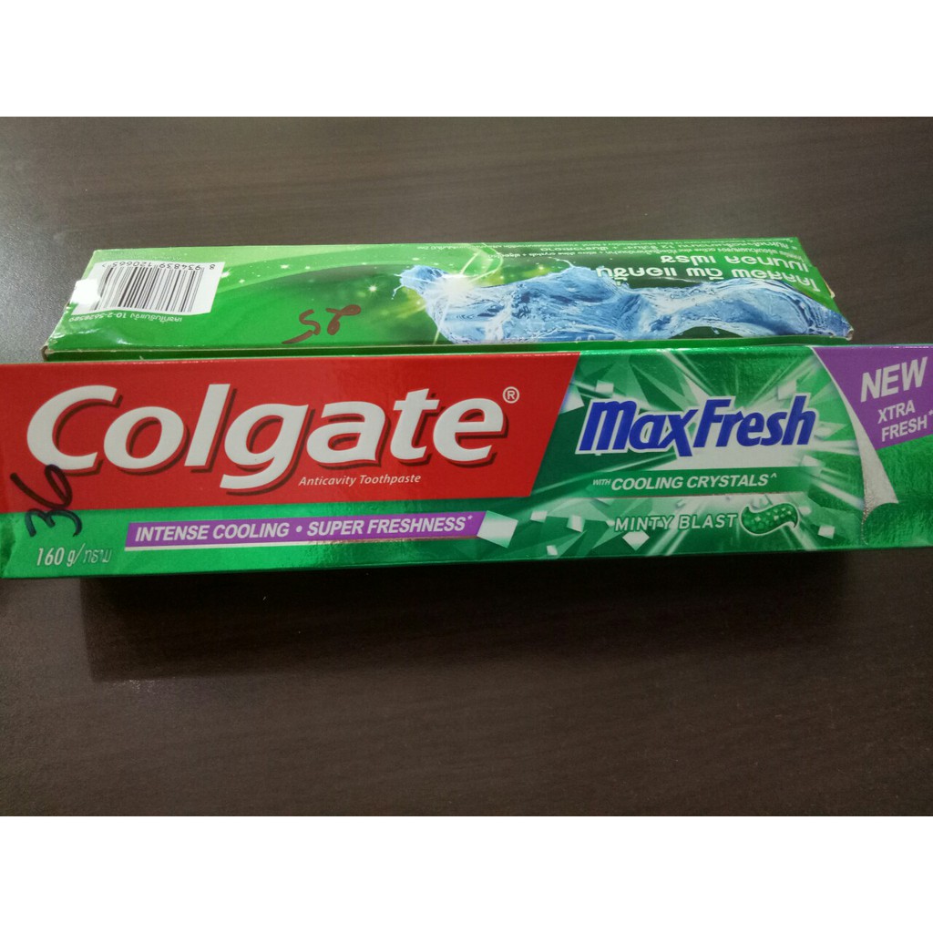 [Chính Hãng] Kem Đánh Răng Colgate Maxfresh Cooling Crystal Hương Bạc Hà Thái Lan 160g