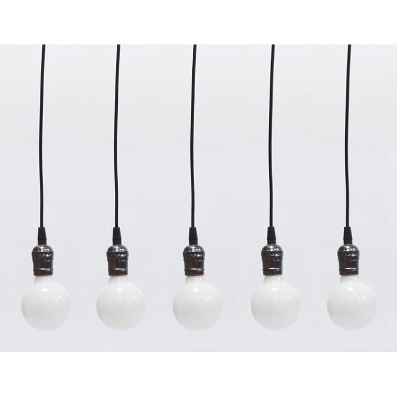 Bộ 5 đèn thả cổ điển Vintage bóng tròn trang trí G80 7W