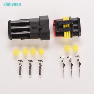 Bộ 5 đầu nối dây điện 3 pin chống thấm nước dành cho xe hơi